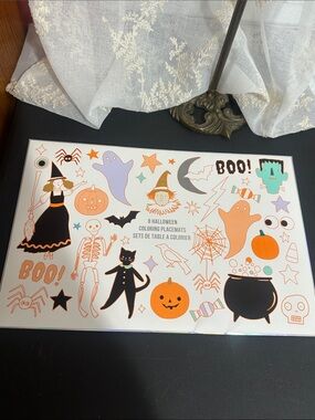 Meri Meri Halloween coloring placemats set of 8